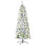 6ft Pre-Lit Snow-Flocked Slim Douglas Fir Artificial Christmas