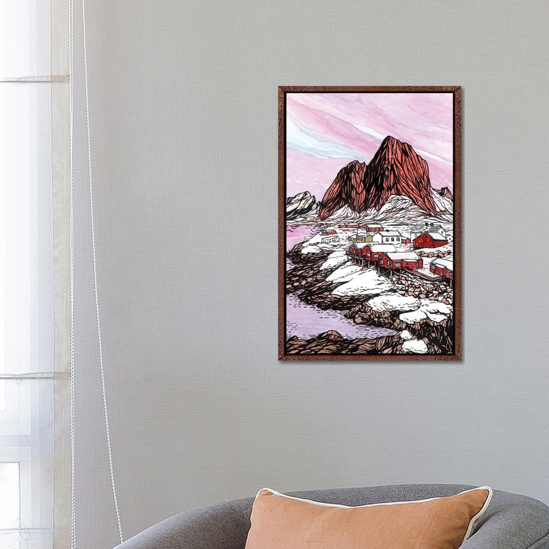 Magische Lofoten von Coralie Huon - Galerie-verpackte Leinwand Giclée auf Leinwand