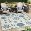 Tapis bleu d'extérieur Ayton-69550767