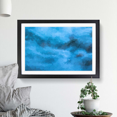 Flow of the Water in Abstract - Framed Print