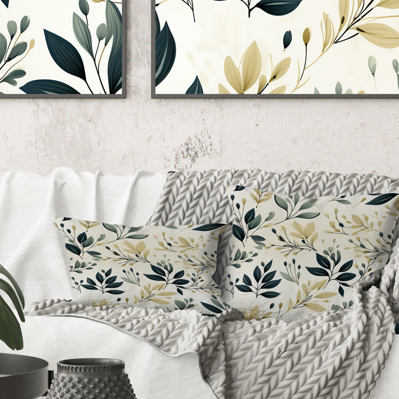 Coussin décoratif Modern Greenery - Plants, H 16 po x l 16 po