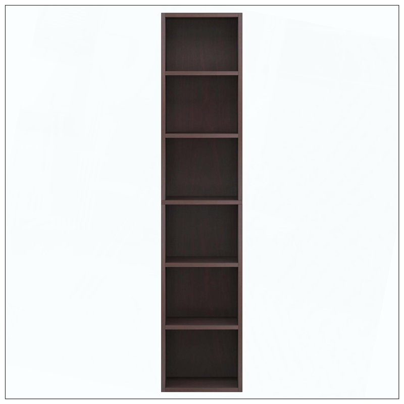 Bibliothèque de rangement à 6 niveaux, Cerisier