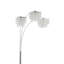 Lampe sur pied suspendue en chrome chromé
