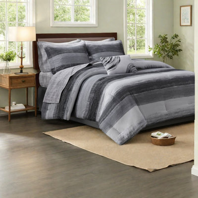 Premium King Bedding Sets, Cotton Sheets, Modern Watercolor Home