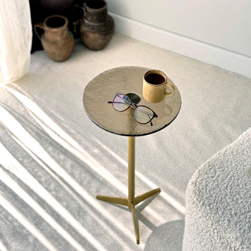 Siyan End Table, Bronze, Gold
