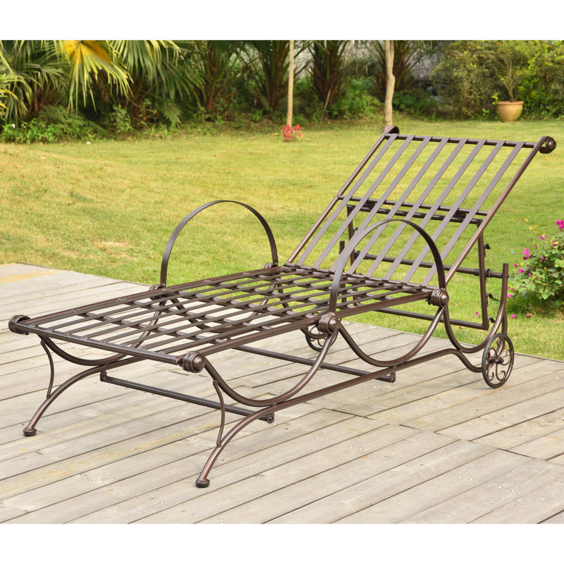 Chaise longue inclinable Nocona, Bronze