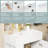 Modern White Bathroom Vanity With Ceramic Sink, Compact Storage Solution