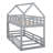 House Twin Bunk Bed With Door & Safe Fence Design-368625785
