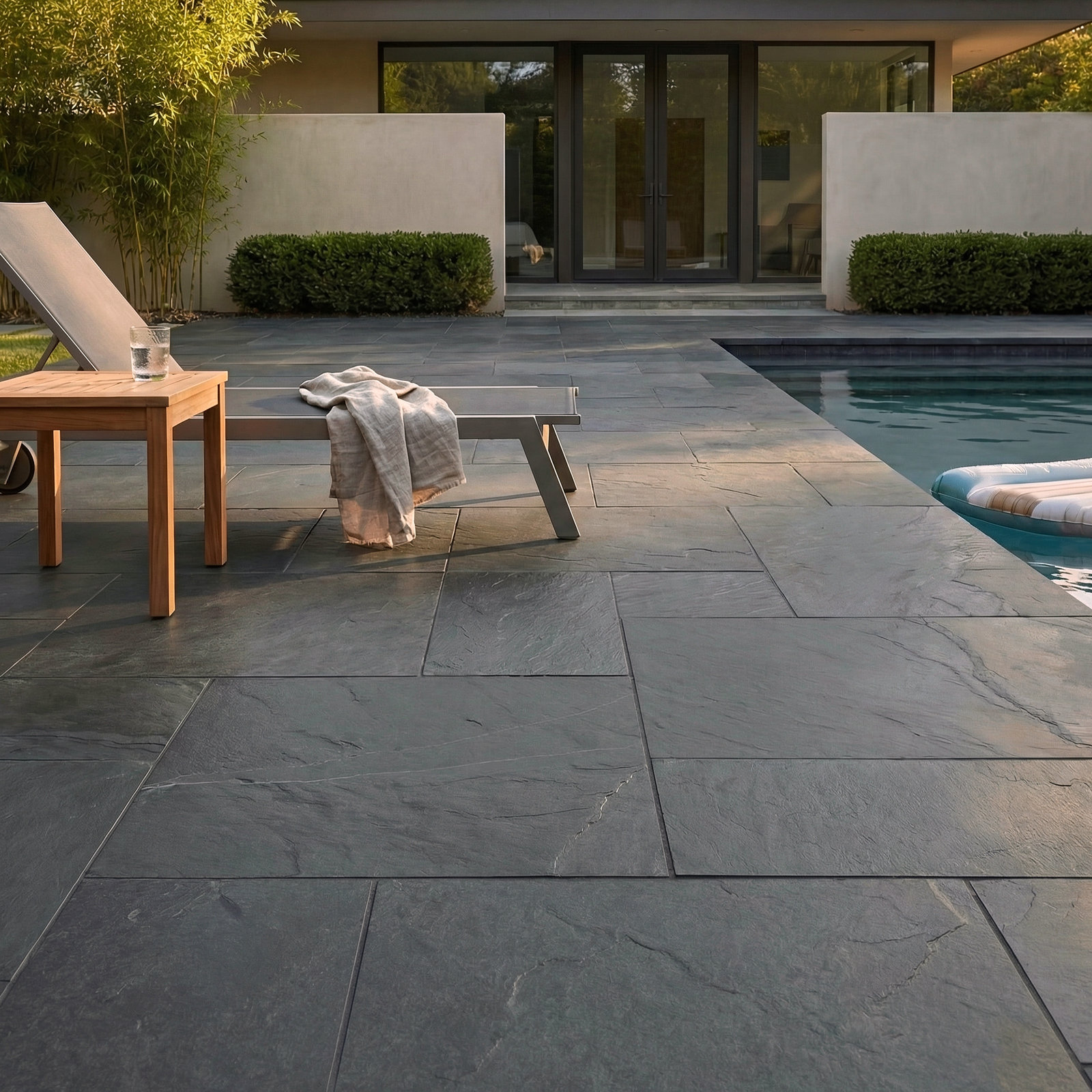 Camden Pattern Gauged Slate Tile, Charcoal