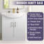 Shelette 65mm Single Bathroom Vanity with Euro Ceramic Basin