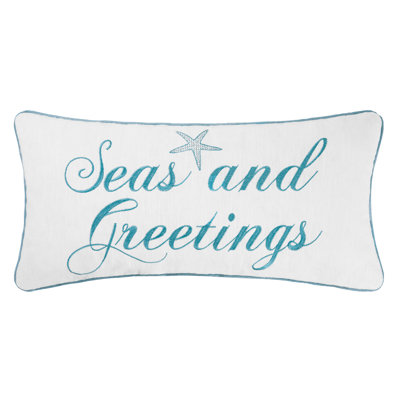 Seasand Greetings Lumbar Pillow