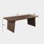 Table de salle à manger rectangulaire en bois Fika-947787871