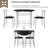Dellview Drop Leaf Dining Table For Small Space,Small Kitchen Table Set For 2,Round Folding Table With 2 Chairs For Home,Kitchen,Apartment-1081911443-1081911442