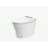 Smart Toilet With Built-In Heated Seat, One Piece Elongated Modern Toilet With Adjustable Temp Heated Seat, Auto Flush,  Dual Flush Toilet 1/1.28 GPF, Foot Sensor Flush, White Night Light,Knob Control
