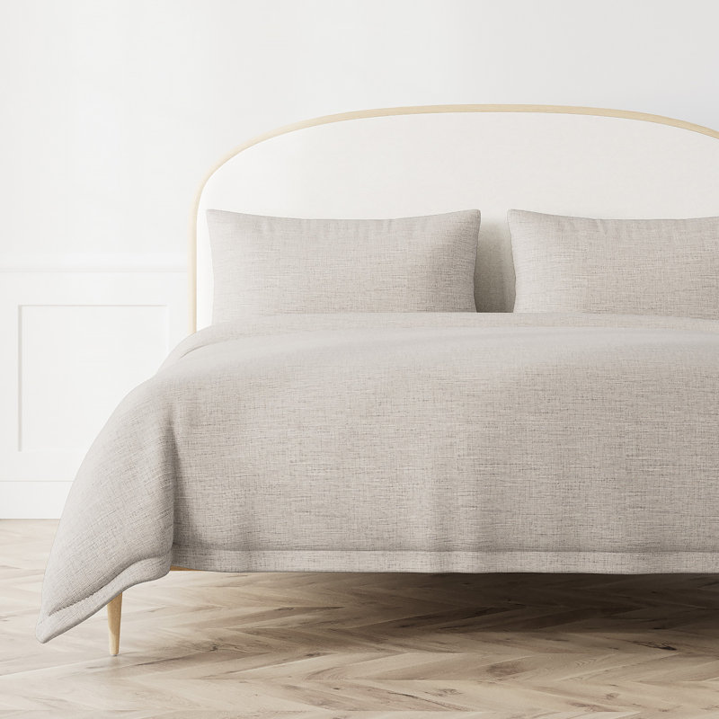 Isla Duvet Cover, King Duvet Cover, Granite