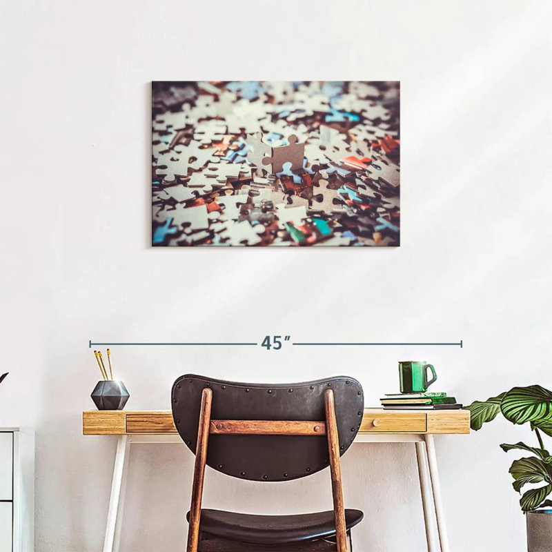 Senne Solving A Puzzle, 20" H x 30" W