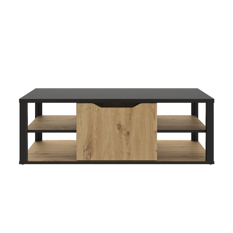 Jahileal Pedestal Coffee Table with Storage