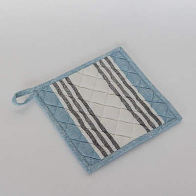 Striped Printed Cotton Pot Holder