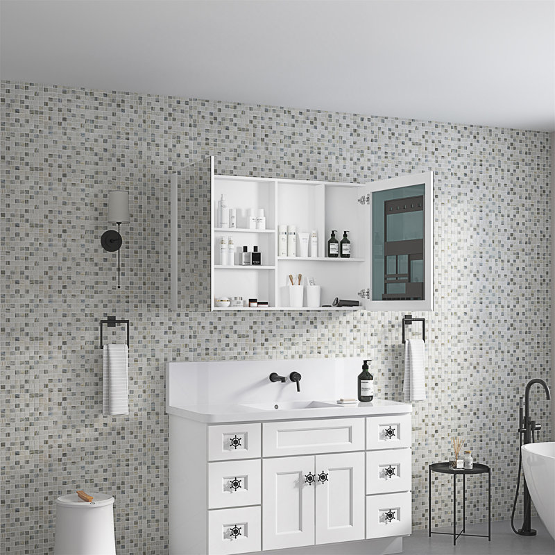 Armoire à pharmacie pour salle de bain, L 48 po x H 30 po
