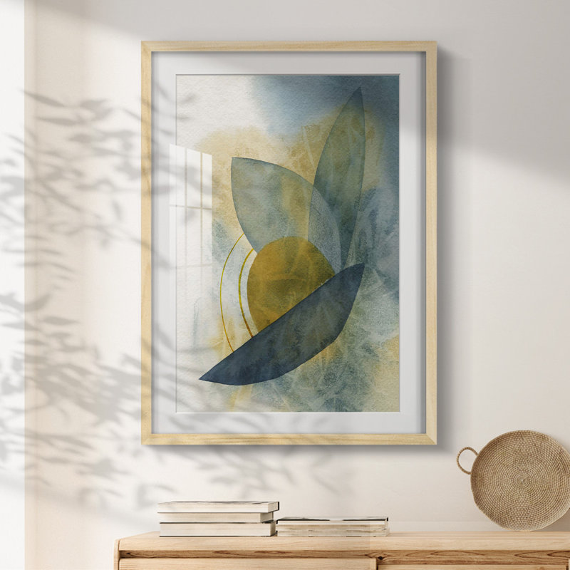 Solar Shapes II -Framed Print, Natural, 28.5" H x 20.5" W