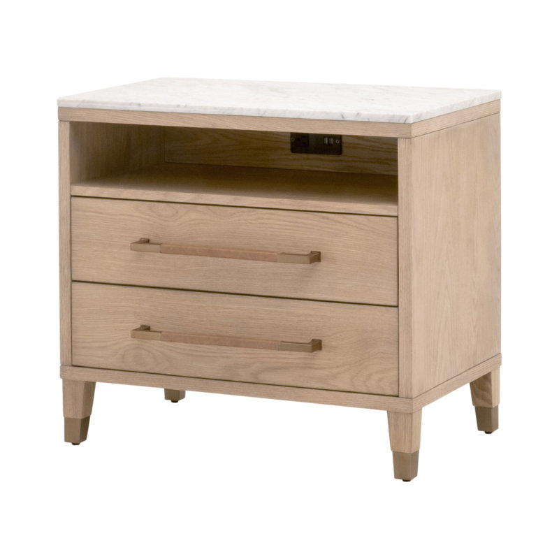 Table de chevet 2 tiroirs Cambria