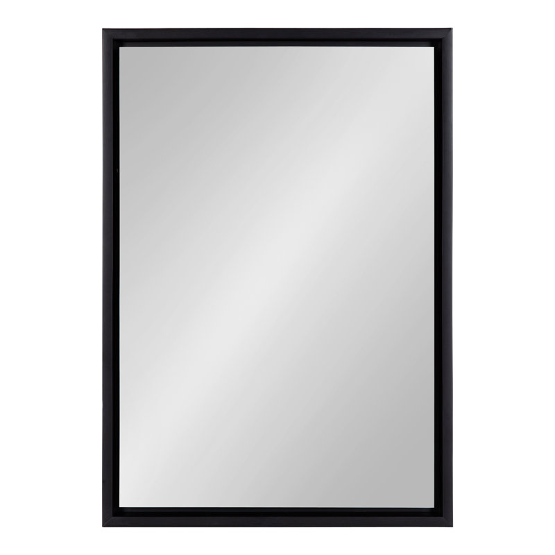 Abhilash Flat Mirror, Black, 24" x  18"