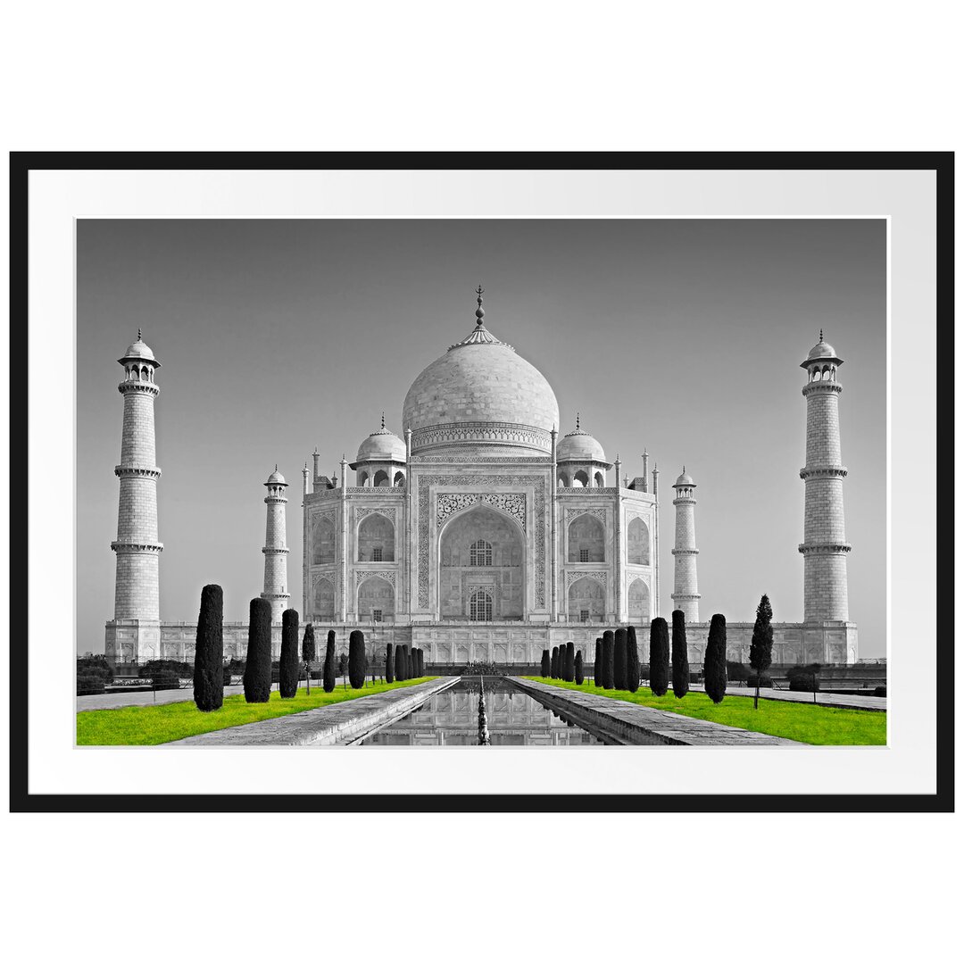 Gerahmtes Poster Eindrucksvoller Taj Mahal