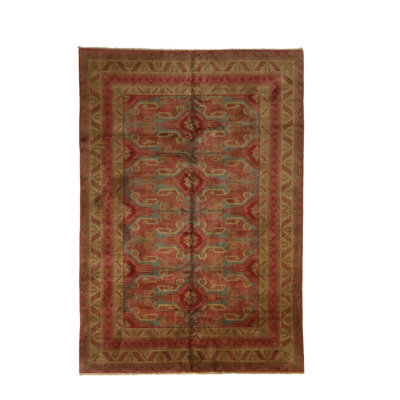 Global Rug One-of-a-Kind Hand-Knotted Samarkand 8'1" x 11'8" Wool Area Rug