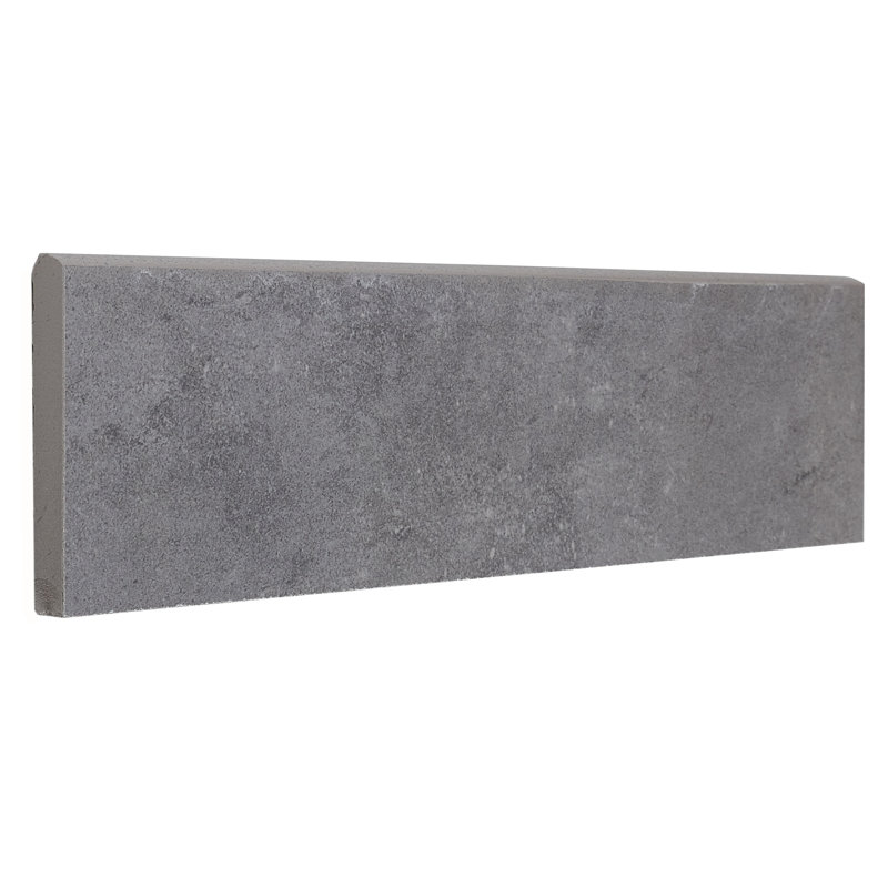 Garniture de tuile de moulure en porcelaine 12 po x 3 po gris ash Fairfield