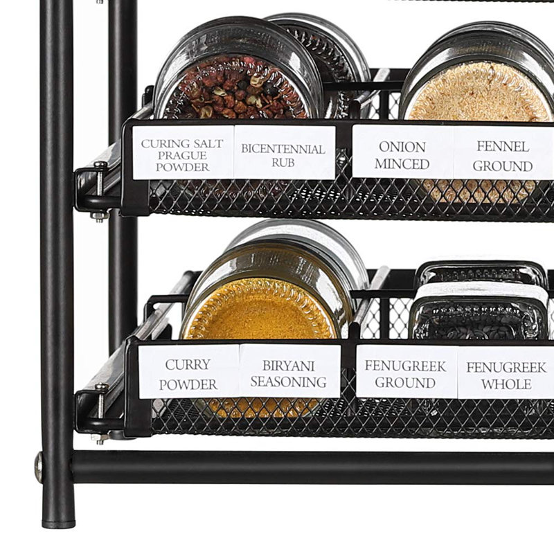 Support à épices 30 pots Hasson, Noir