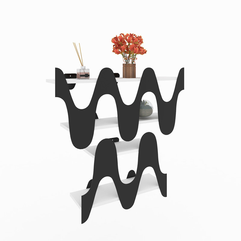 Tablette décorative 4 pièces Alize, Noir