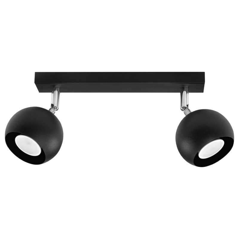 Caraballo Spotlight, Black, 15cm H x 30cm W x 10cm D