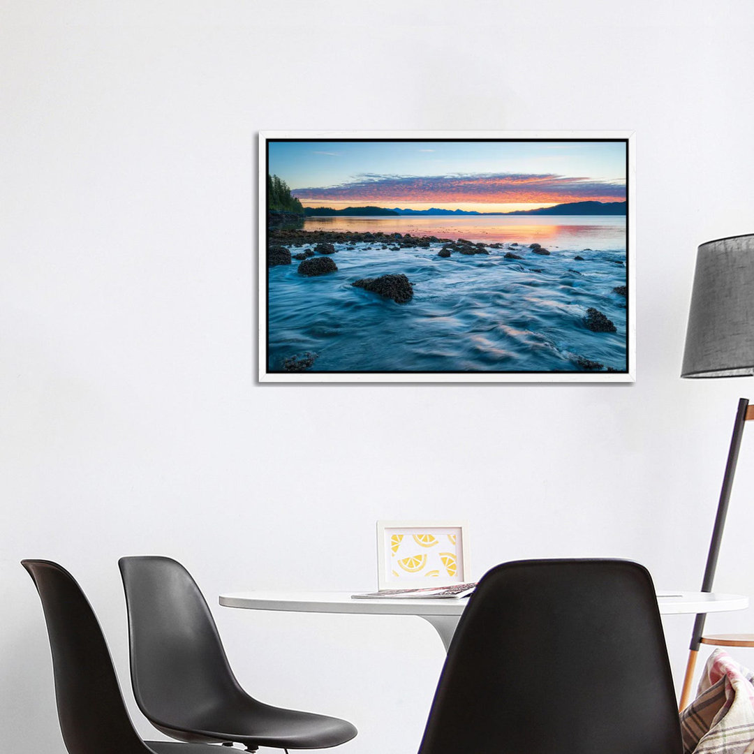 Landscape With Coastline Under Moody Sky At Sunset, British Columbia, Canada 1PC6