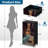 4 Drawer Dresser for Bedroom, Narrow Chest of Drawers, Wooden Top and Study Iron Frame 18"x37.5"-(WxH)