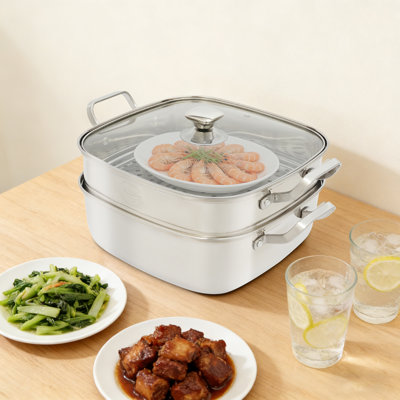 2-Tier Steamer Pot with Lid