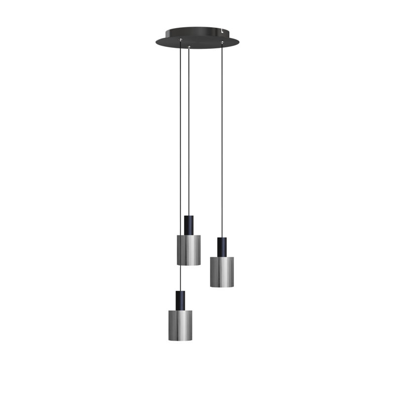 Essoura 3 - Light Cluster Pendant, Black/Nickel