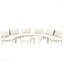 Canapé modulaire d'extérieur demi-lune 8 pièces Beige-1268084692