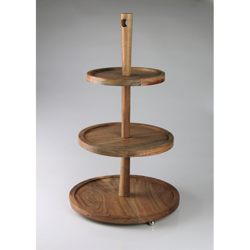 Henriksen Wood Tiered Stand
