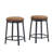 Set Of 2 Swivel Stool With Metal Frame-319878228