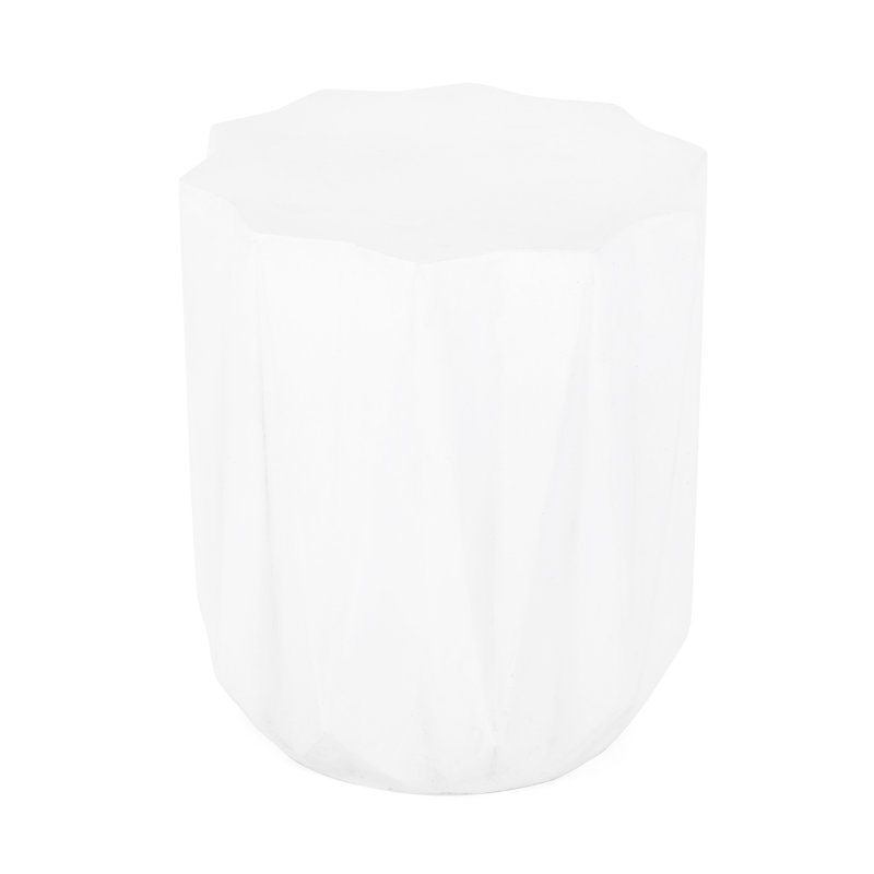Lightweight Magnesium Oxide End Table, 19" Package, Chic & Functional Concrete Side Table In Lightweight, 15.4"X15.4", Stylish Functional, Ready To Use