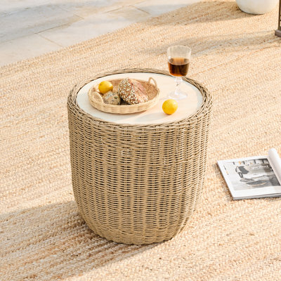 Cimone Outdoor Wicker Side Table