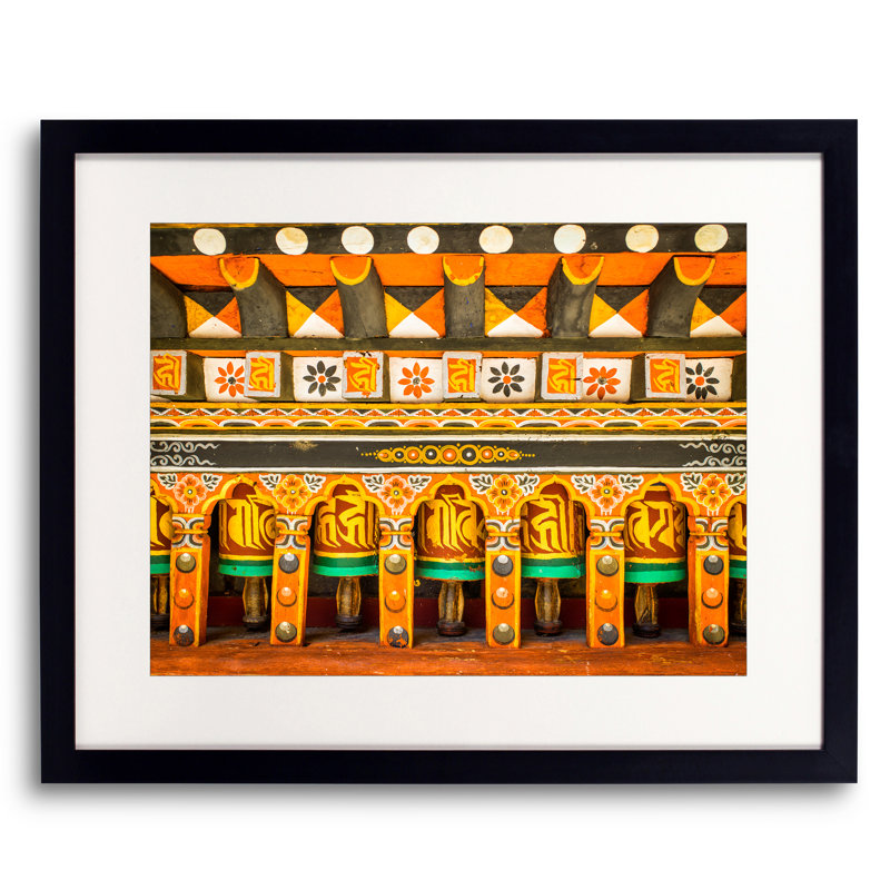 Buddhist Prayer Wheels Print by Mark Paulda, 17.25" H x 21.25" W, 16" H x 20" W