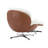 Jocelynne Upholstered Swivel Club Chair with Ottoman-105480019