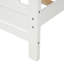 Lit plateforme en bois avec tête de lit et pied de lit, lit simple