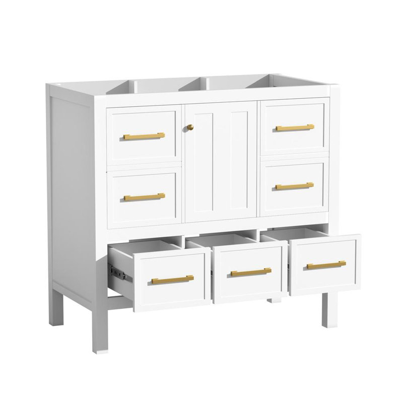 Bathroom Vanity Without Sink (White)