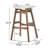 Kreitzer Upholstered Counter Stool with Solid Wood Frame-487077574-508899217