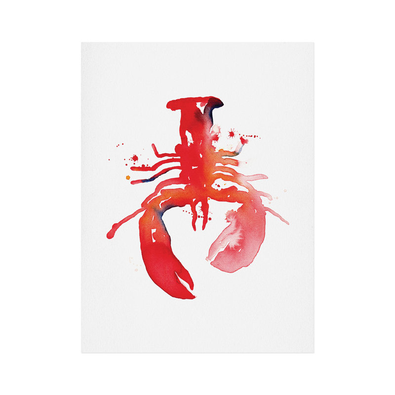 « homard », impression, H 10 po x l 8 po x P 1 po