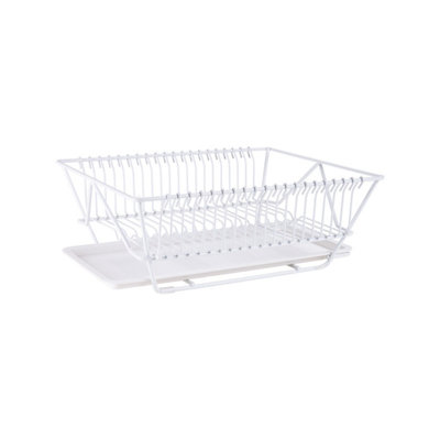 Multi-Functional Dish Drying Rack with Drain Tray for Kitchen