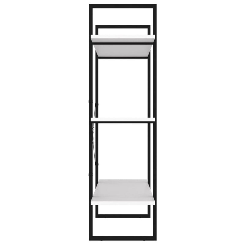 Bibliothèque Canne en bois d'ingénierie, Chêne sonoma, (2 tablettes) H 27,6 po x l 31,5 po x P 11,8 po