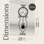 Decorative Quartz Wall Clocks Metal Pendulum Wall Clock